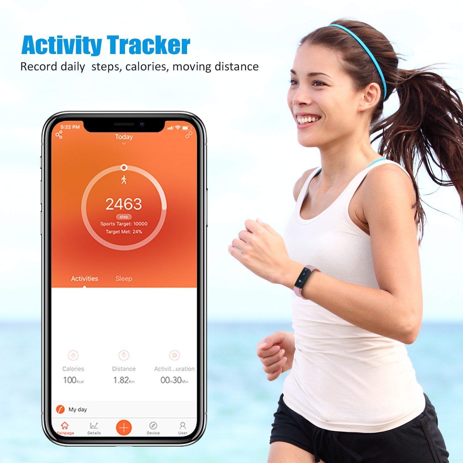 SmartFit Slim – Activity Tracker & Fitness Uhr