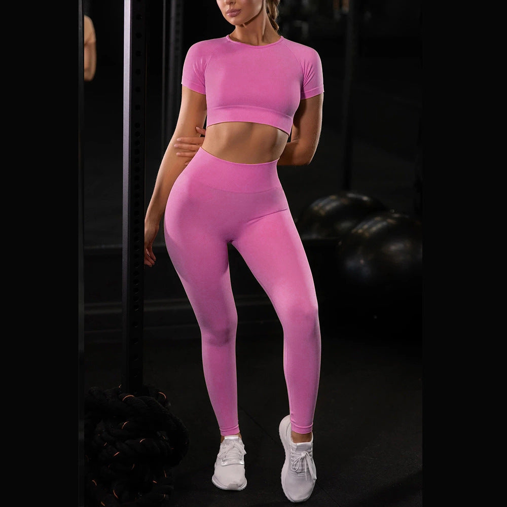 Omiinova Seamless Yoga Set – Sport-BH & Leggings für Damen