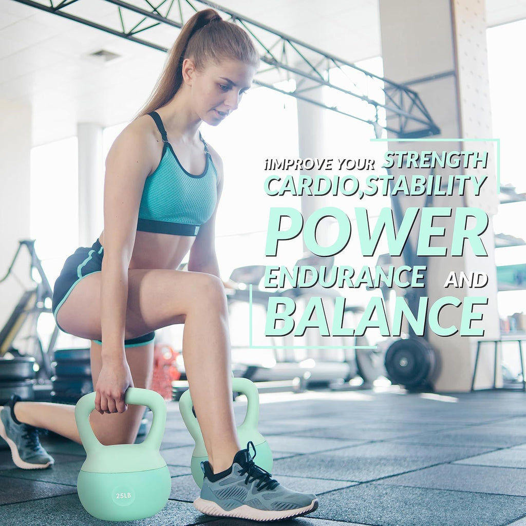 Omiinova Soft Kettlebell – Vinyl Kettlebell für Home Workouts (verschiedene Farben & Gewichte)