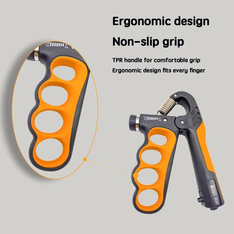 Omiinova Handmuskeltrainer – Verstellbarer Handgrip 5–100 kg mit Zähler