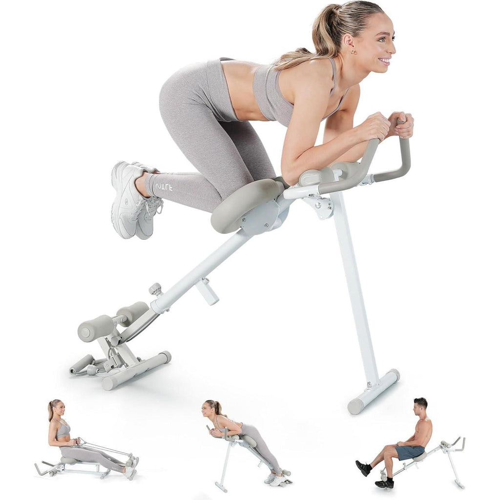 Omiinova Pro Max 4-in-1 Heim-Gym – Bauch- & Core-Trainer, Rudergerät & Multifunktionstrainer