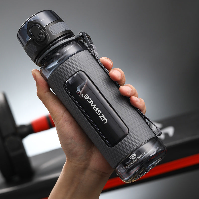 Sport Wasserflasche – Tragbar & Auslaufsicher (350ml–1100ml)