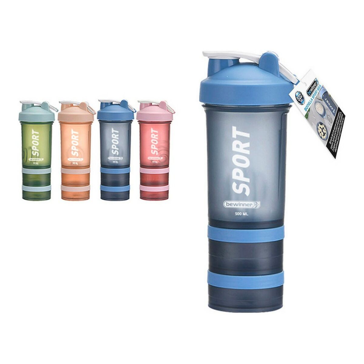 Sport Trinkflasche 500ml – Auslaufsicher & Praktisch