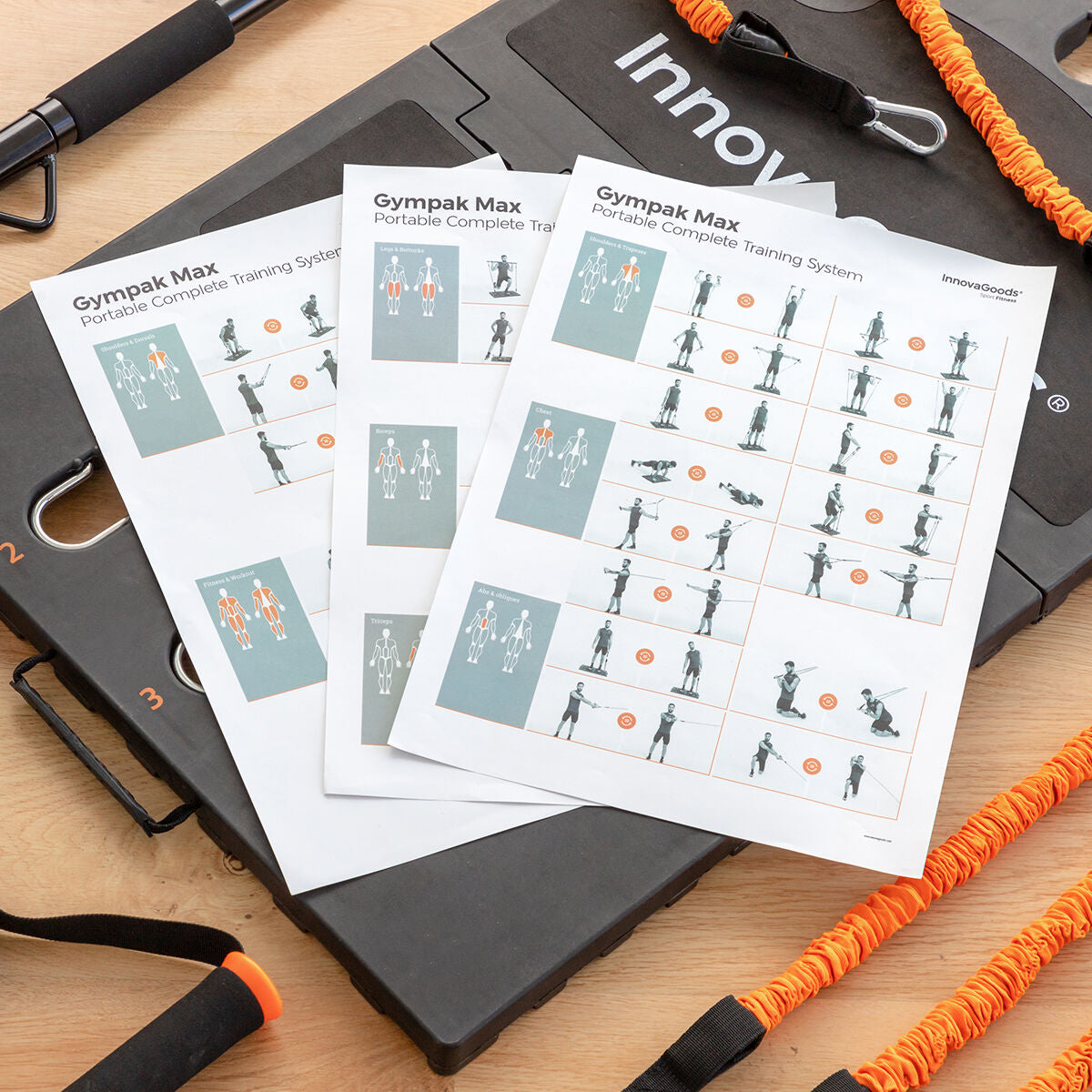 Gympak Max – Tragbares Trainingssystem mit Übungsguide