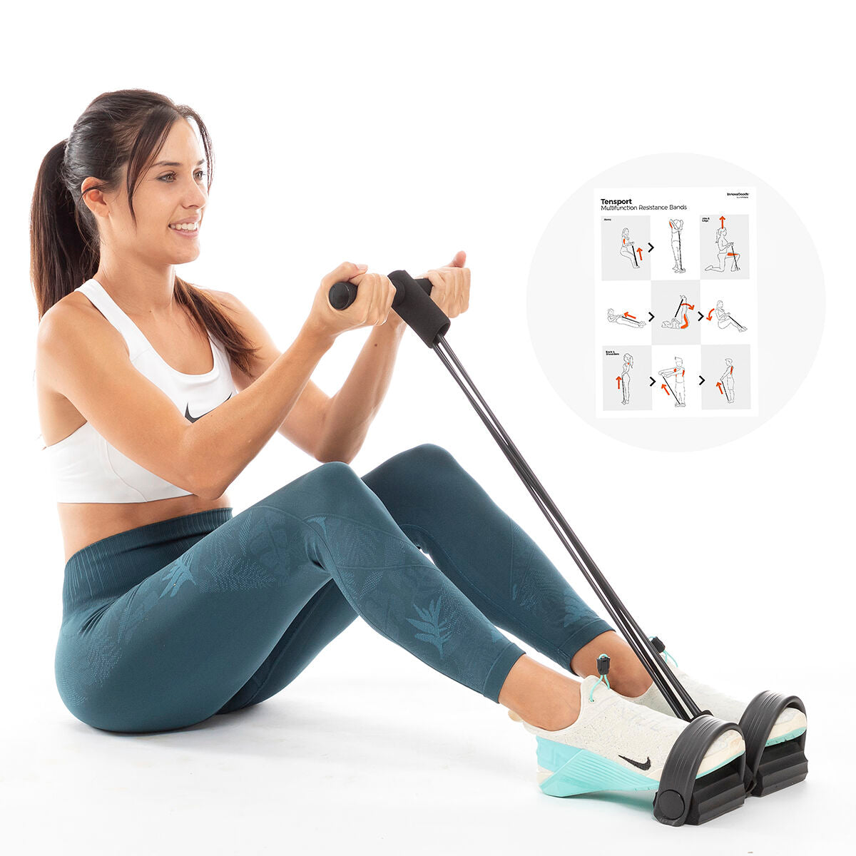 Multifunktionale Resistance Bänder – Ganzkörper Training mit Guide