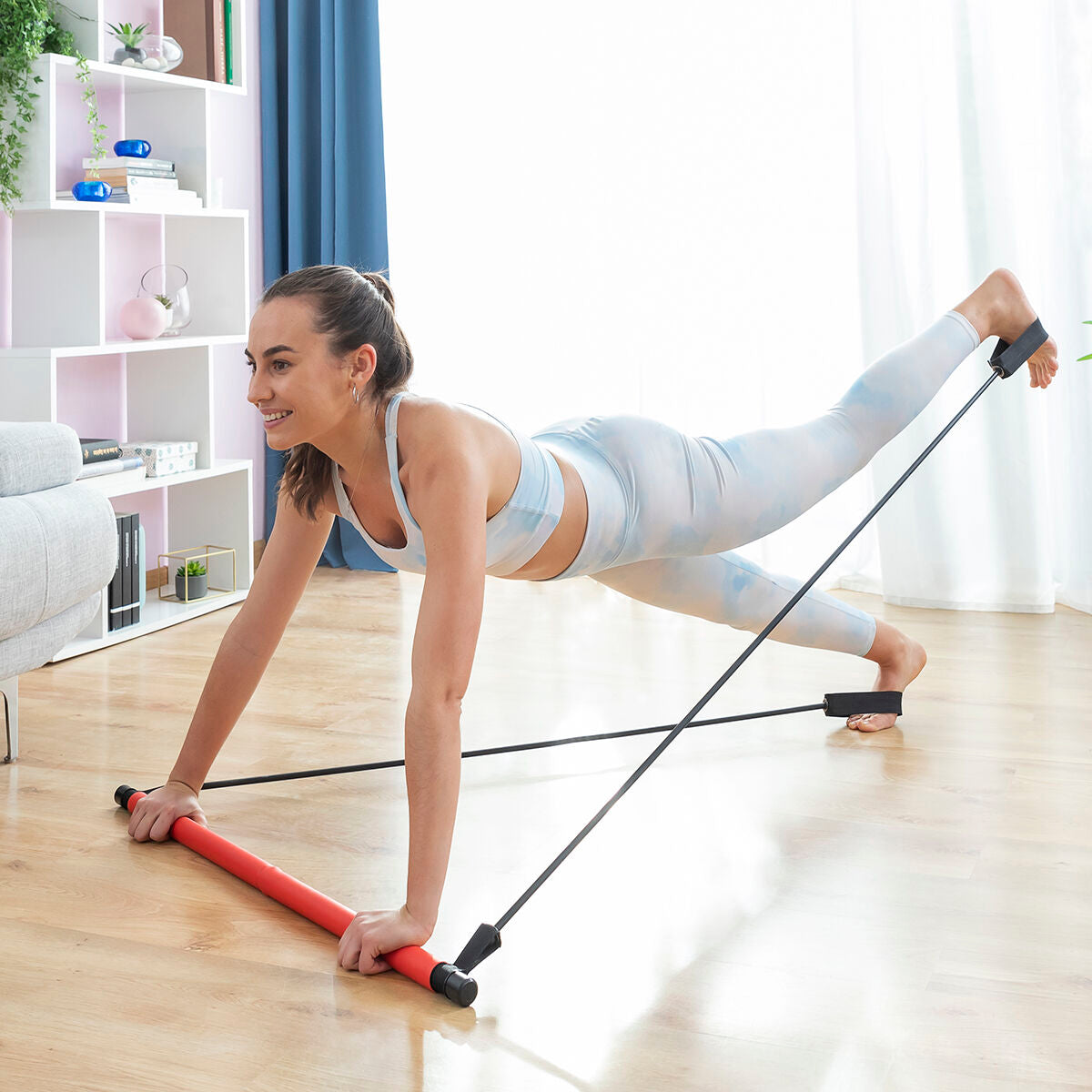 Fitness Bar Set – Ganzkörpertraining mit Resistance Bändern & Guide