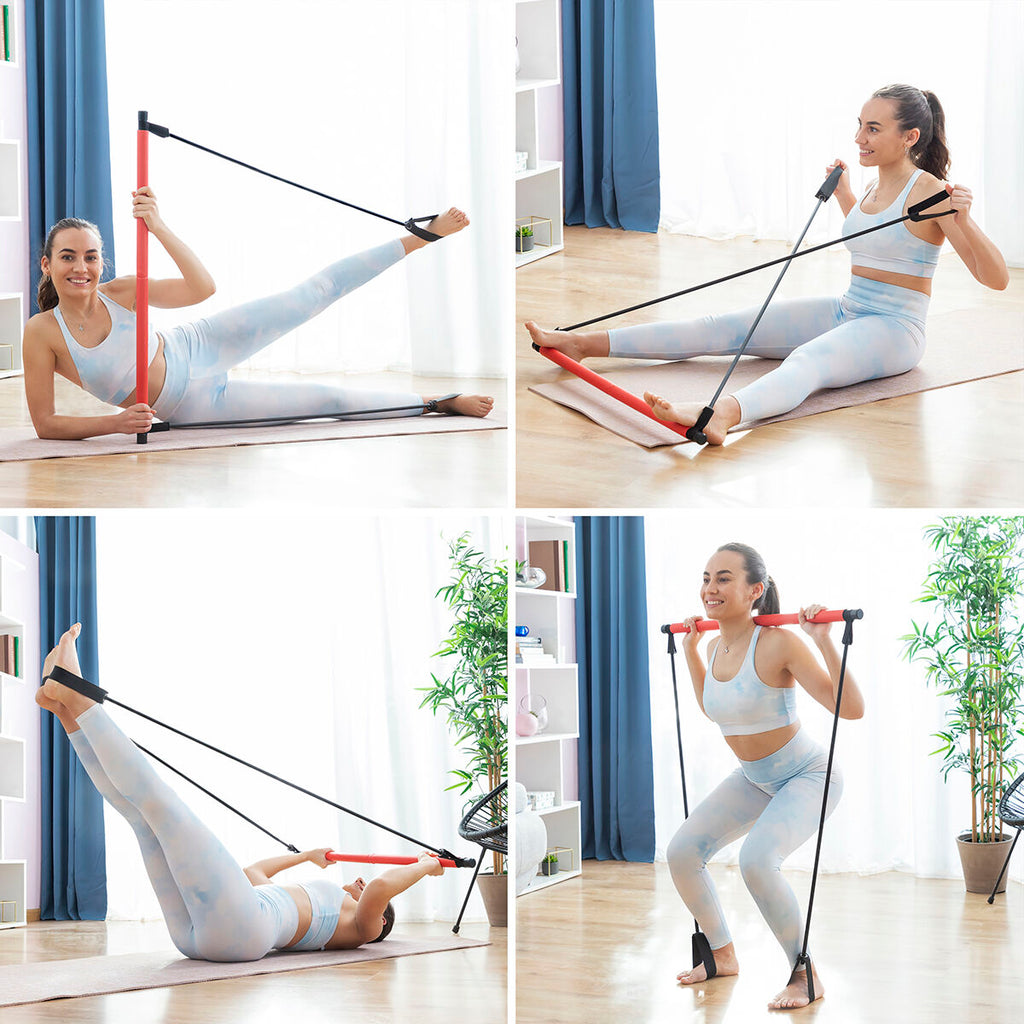 Fitness Bar Set – Ganzkörpertraining mit Resistance Bändern & Guide