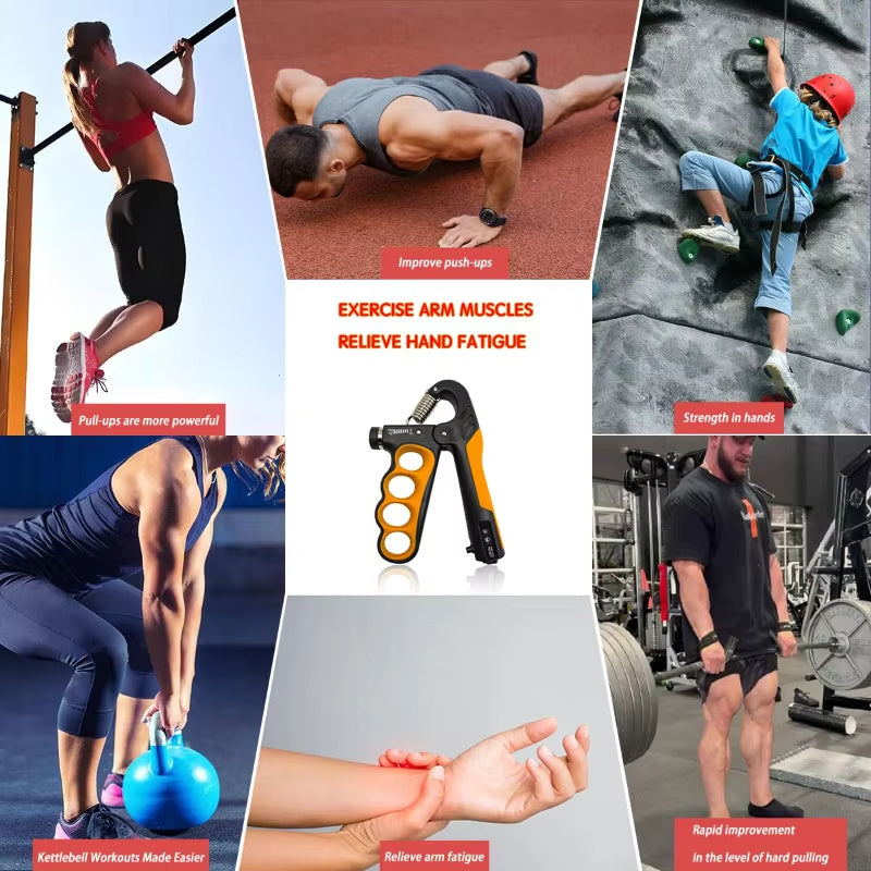 Omiinova Handmuskeltrainer – Verstellbarer Handgrip 5–100 kg mit Zähler