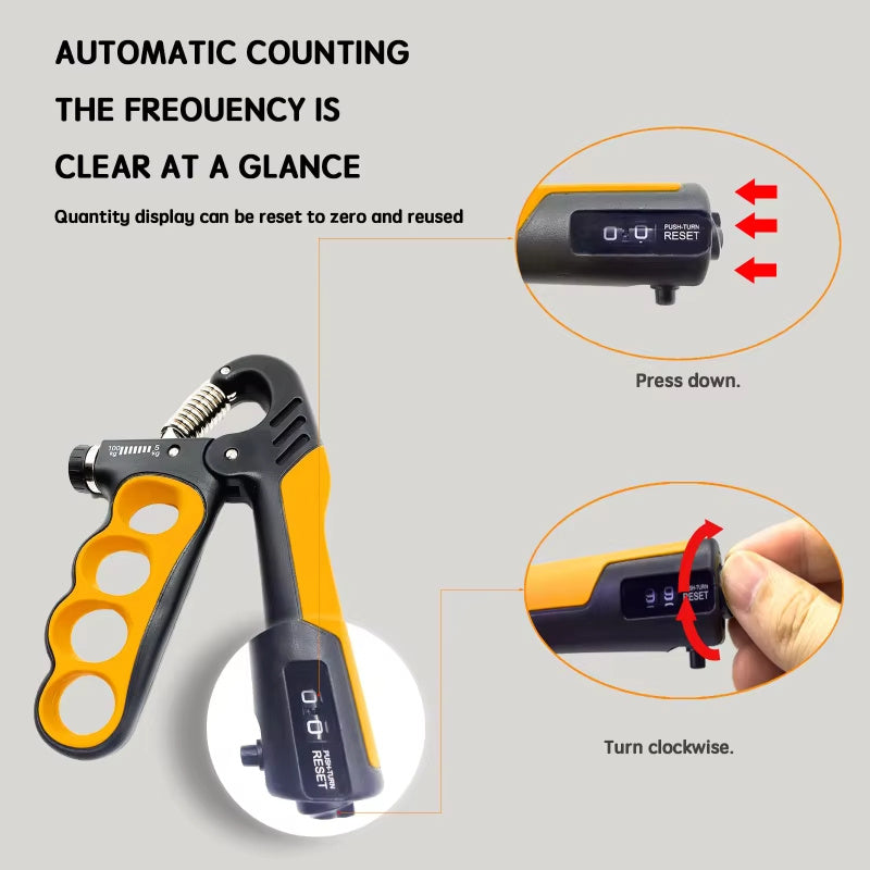 Omiinova Handmuskeltrainer – Verstellbarer Handgrip 5–100 kg mit Zähler