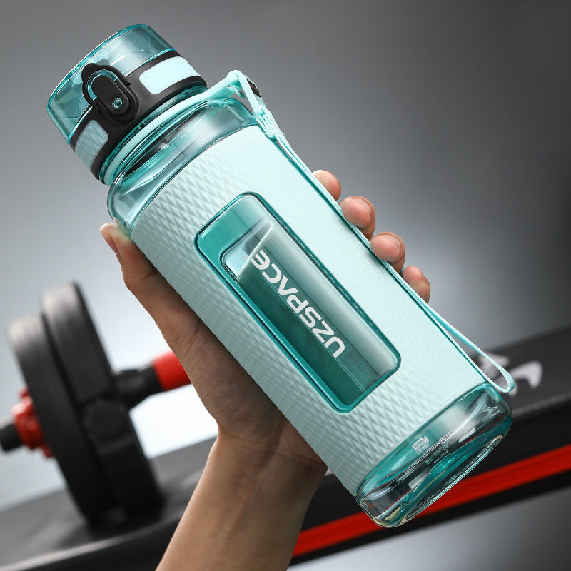 Sport Wasserflasche – Tragbar & Auslaufsicher (350ml–1100ml)
